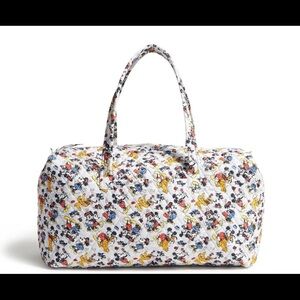 Disney Outlet Large Travel Duffel “Mickey Mouse Family Fun Multi”. NWT